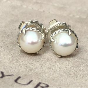 David Yurman Chatelaine Pearl Earrings PerOwned